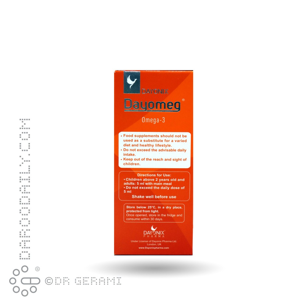 شربت امگا ۳ دیومگ دایونیکس فارما ۱۵۰ میلی لیتری
