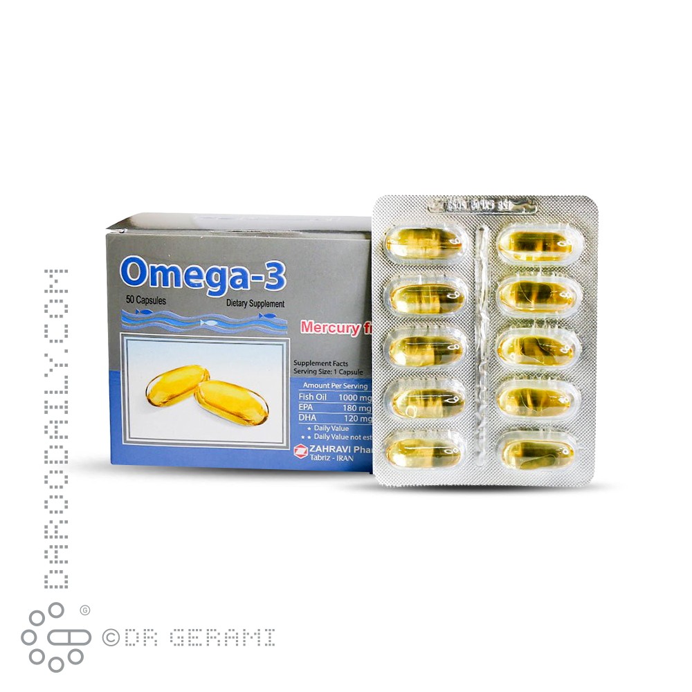 کپسول نرم امگا 3 بدون جیوه زهراوی 50 عددی