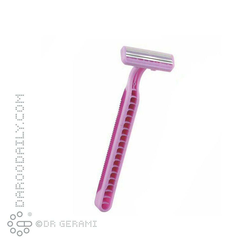 خود تراش دو لبه صورتی مدل BG-204 کیت 4 عددی