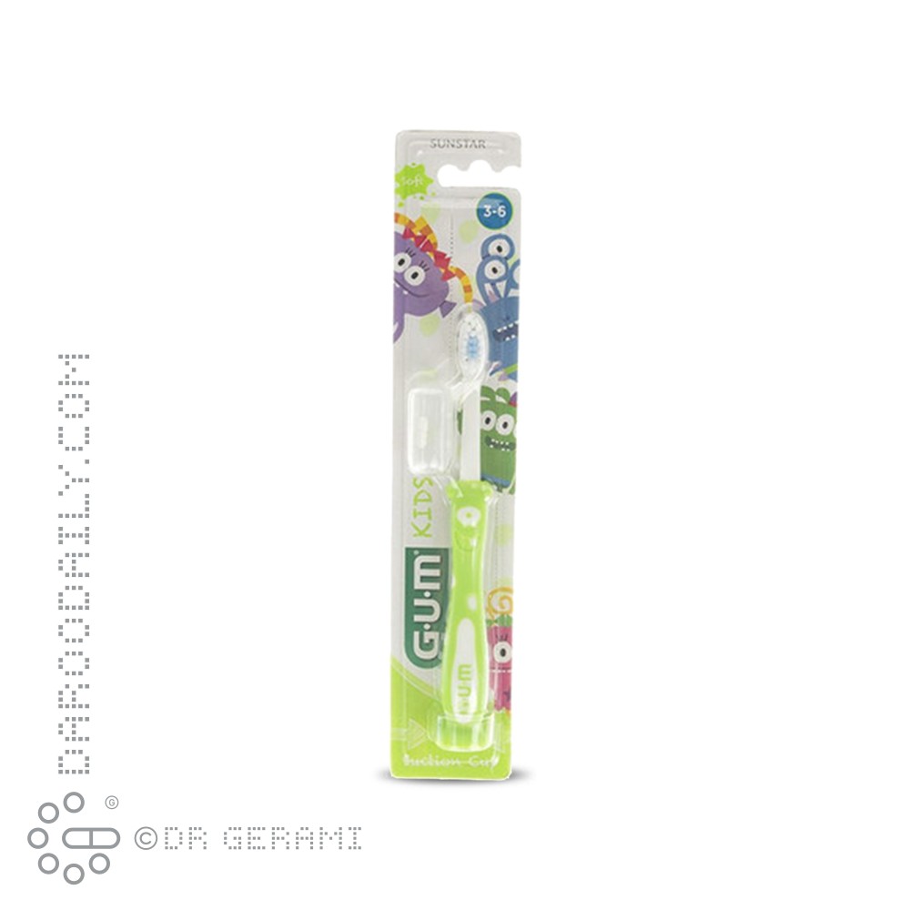 مسواک کودکان 3 تا 6 سال با برس نرم جی یو ام کد 901