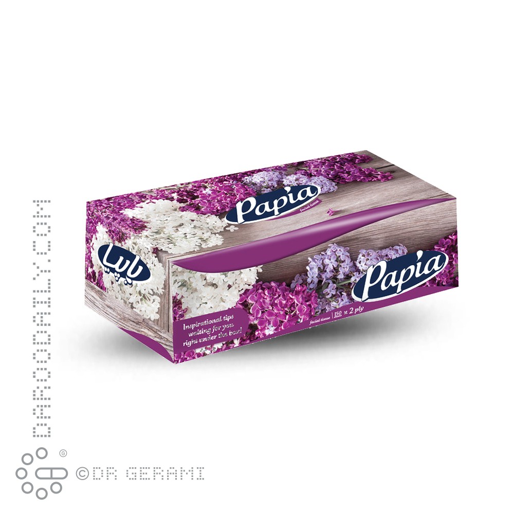 دستمال کاغذی دو لایه پاپیا 150 برگی