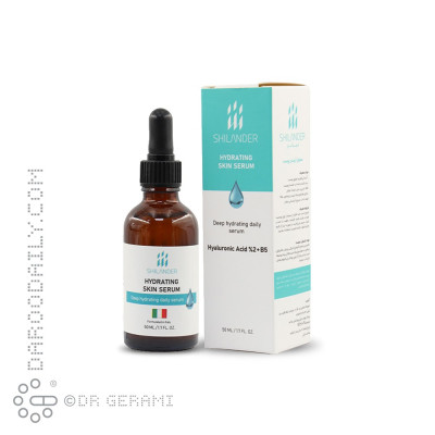 سرم آبرسان و جوانسازی پوست حاوی هیالورونیک اسید شیلاندر 50 میلی لیتری