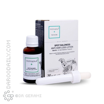لوسیون تقویت کننده مناسب ریزش موی سکه ای تریکوپلاس 30 میلی لیتری