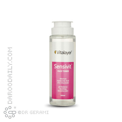 تونر پوست حساس مدل Sensivit ویتالیر 200 میلی لیتری