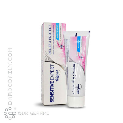 خمیر دندان سفید کننده مدل Sensitive Expert سیگنال 100 گرمی