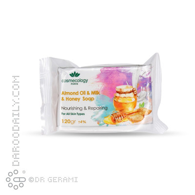 صابون روغن بادام و شیر و عسل کاسمکولوژی 120 گرمی