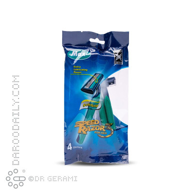خود تراش سه لبه مدل Speed Razor مکس 4 عددی