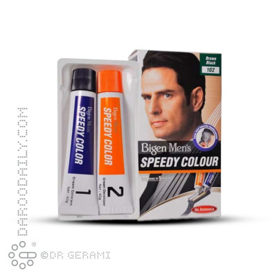 رنگ مو قهوه ای مشکی آقایان مدل Speedy Color بیگن هویو شماره 102