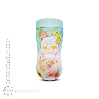 دستمال مرطوب کودک دلفین 80 عددی