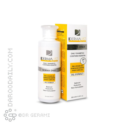 شامپو روزانه مو حاوی کراتین درمالیست 200 میلی لیتری