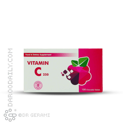 قرص جویدنی 250 میلی گرمی ویتامین C دارو پخش 100 عددی