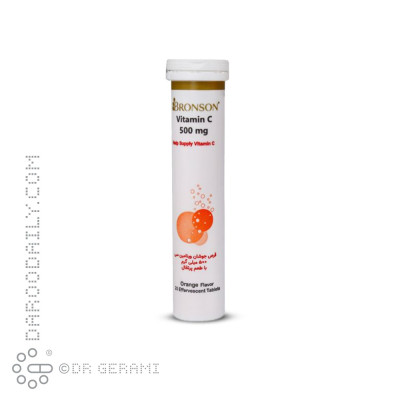 قرص جوشان 500 میلی گرمی ویتامین C برونسون 20 عددی