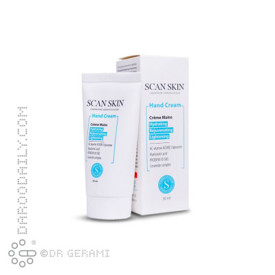 کرم روشن کننده و ضد چروک دست اسکن اسکین 50 میلی لیتری