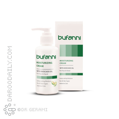 کرم مرطوب کننده پوست حاوی روغن آووکادو بوفانی 150 میلی لیتری