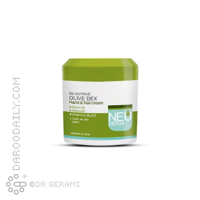 کرم نرم کننده دست و ناخن مدل Renutrive Olive Dex نئودرم 150 میلی لیتری