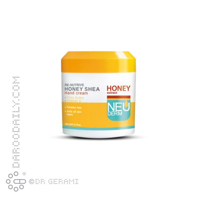 کرم مرطوب کننده دست مدل Renutrive Honey Shea نئودرم 150 میلی لیتری