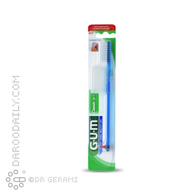 مسواک بزرگسال با برس نرم مدل Classic 411 جی یو ام