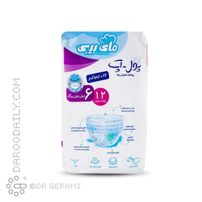 پوشک شورتی کودک پول آپ مای بیبی سایز 6 بسته 12 عددی