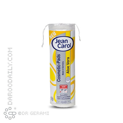 پد آرایش پاک کن حاوی عصاره آلوئه ورا جین کارول 70 عددی