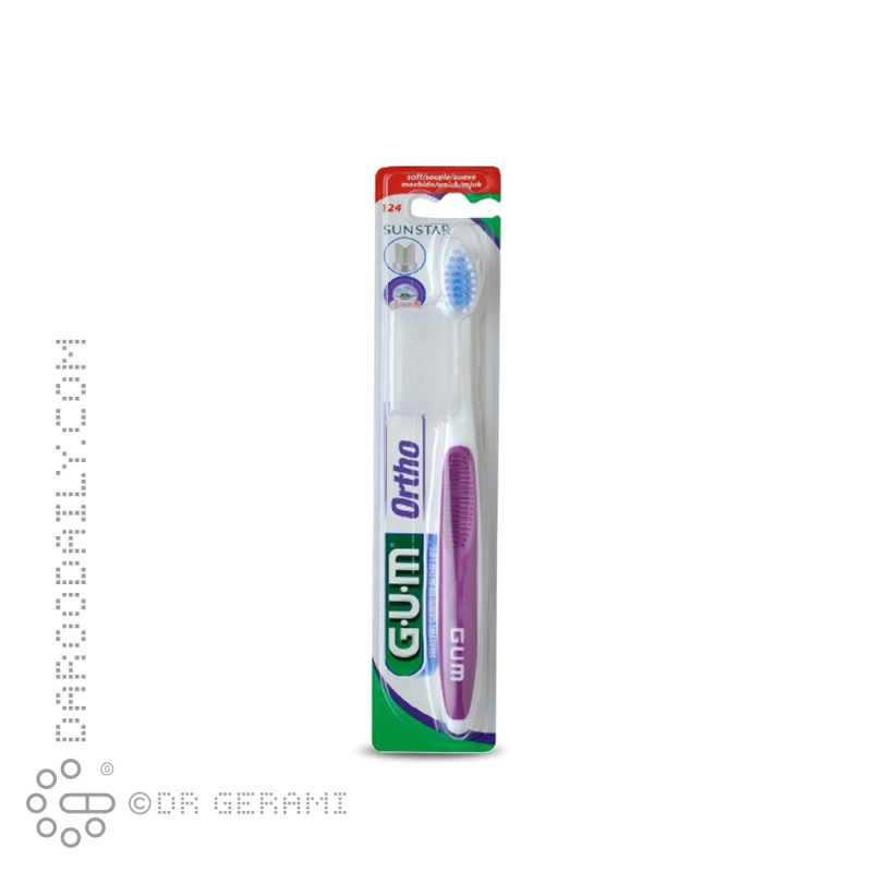 مسواک ارتودنسی با برس نرم جی یو ام کد 124