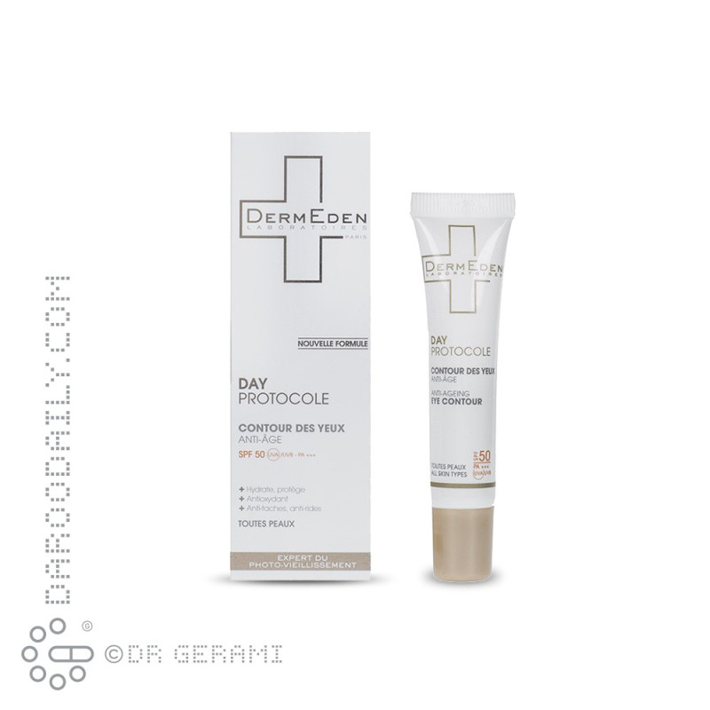 کرم ضد چروک دور چشم SPF50 درمدن 15 میلی لیتری