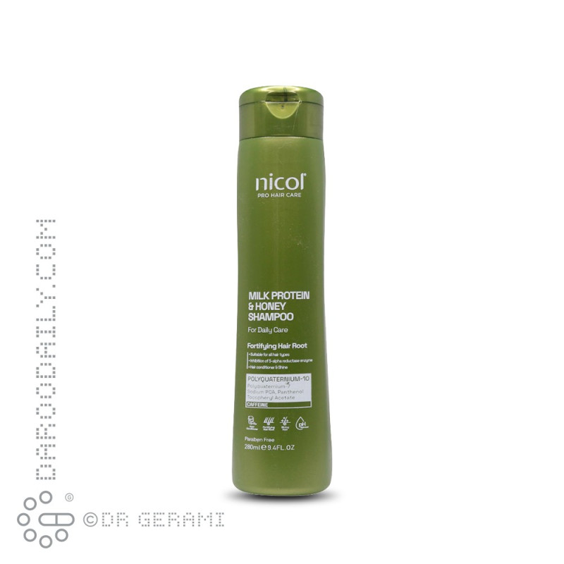 شامپو روزانه حاوی پروتئین شیر و عسل نیکول 280 میلی لیتری