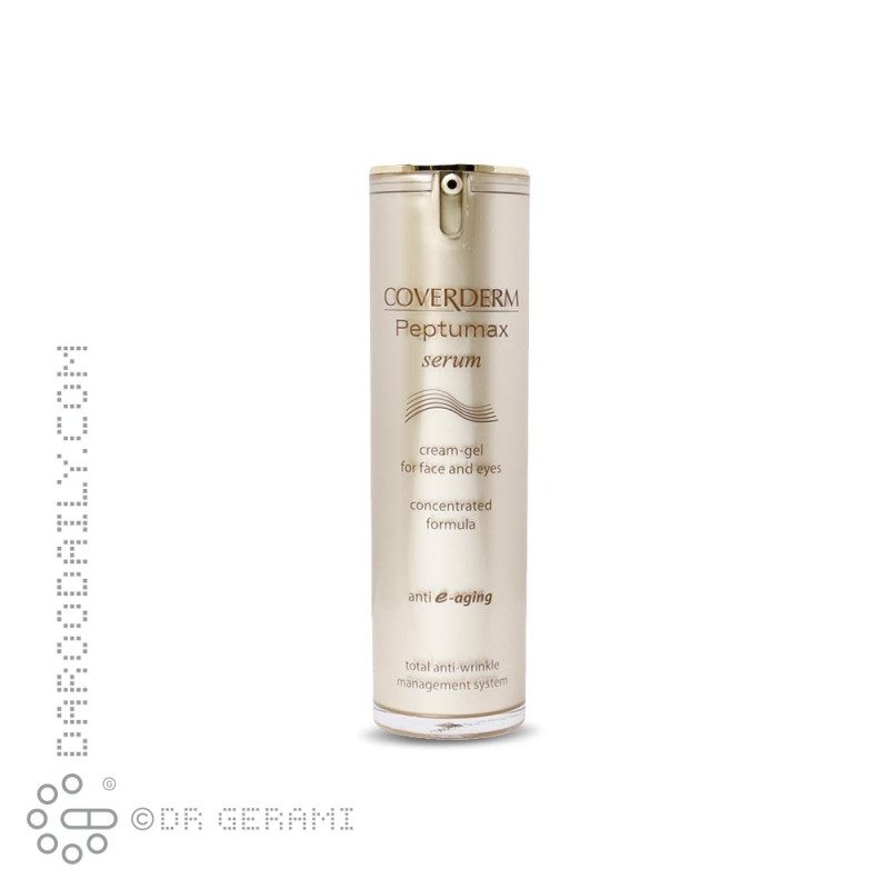 سرم ضد چروک چشم و صورت مدل Peptumax کاوردرم 30 میلی لیتری