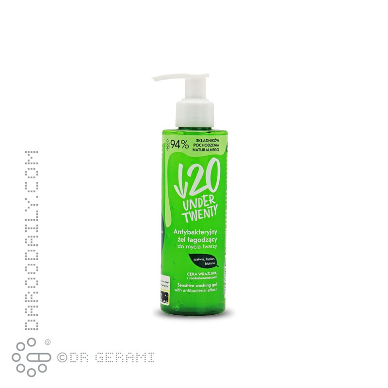 ژل شستشوی آنتی باکتریال پوست حساس آندر تونتی 190 میلی لیتری