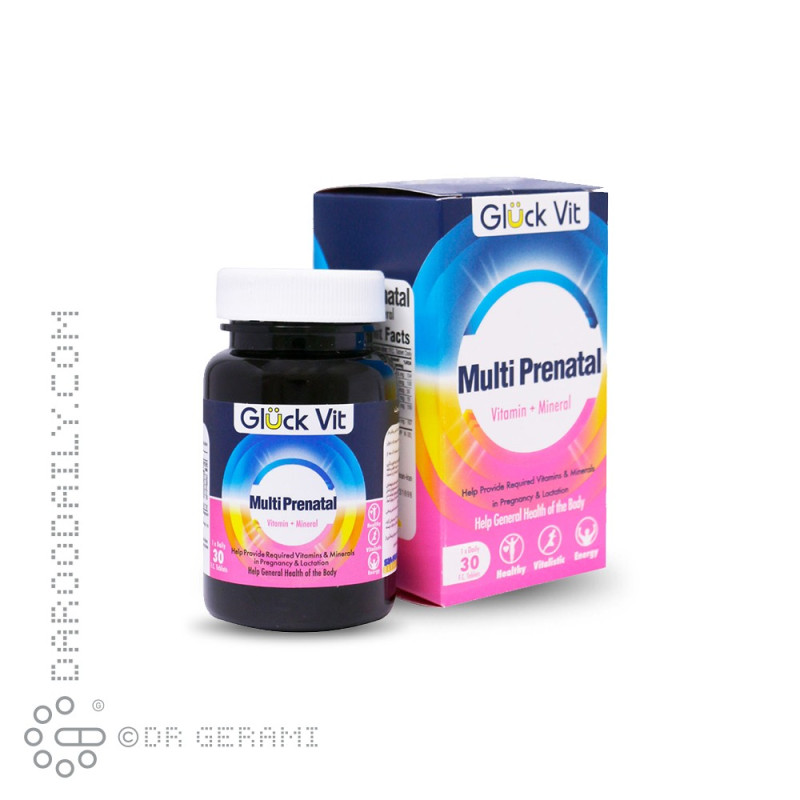 قرص مولتی پریناتال گلوک ویت 30 عددی