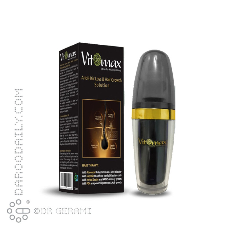 محلول ضد ریزش و رویش مجدد مو ویتومکس 30 میلی لیتری