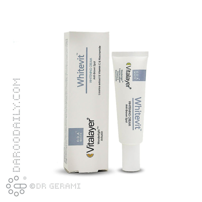 کرم روشن کننده و ضد لک مدل Whitevit ویتالیر 30 میلی‌لیتری