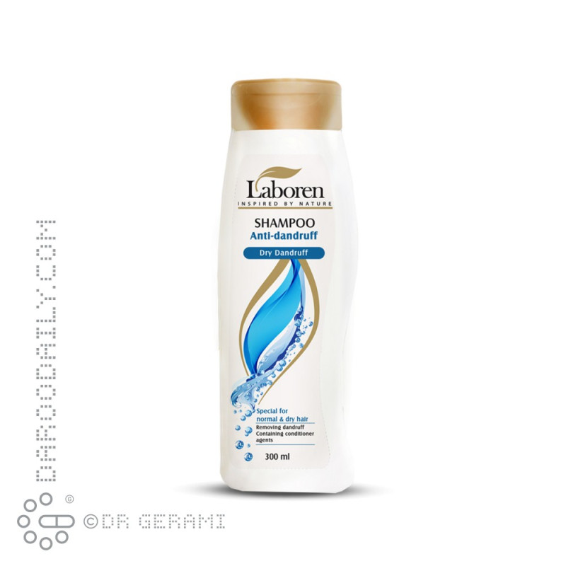شامپو ضد شوره موهای خشک و معمولی لابورن 300 میلی لیتری