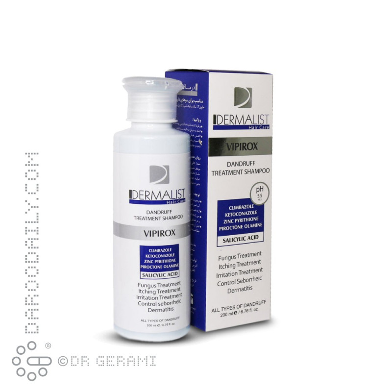 شامپو ضد شوره مو مدل Vipirox درمالیست 200 میلی لیتری