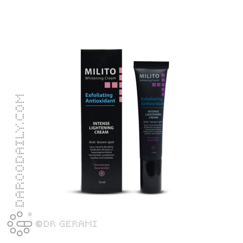 کرم روشن کننده و ضد لک میلیتو 15 میلی لیتری