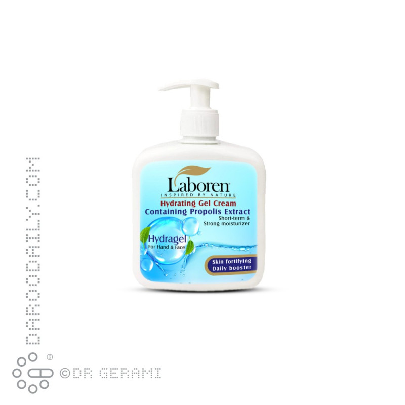 کرم ژل آبرسان پوست دست و صورت حاوی عصاره پروپولیس لابورن 450 میلی لیتری