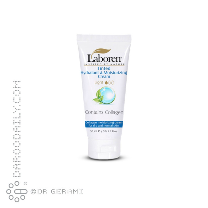کرم مرطوب کننده و آبرسان رنگی روشن پوست خشک حاوی کلاژن لابورن 50 میلی لیتری