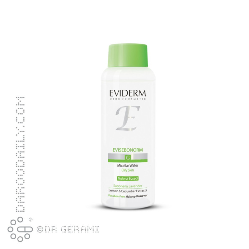 محلول میسلار واتر پوست چرب مدل Evisebonorm اویدرم 230 میلی لیتری