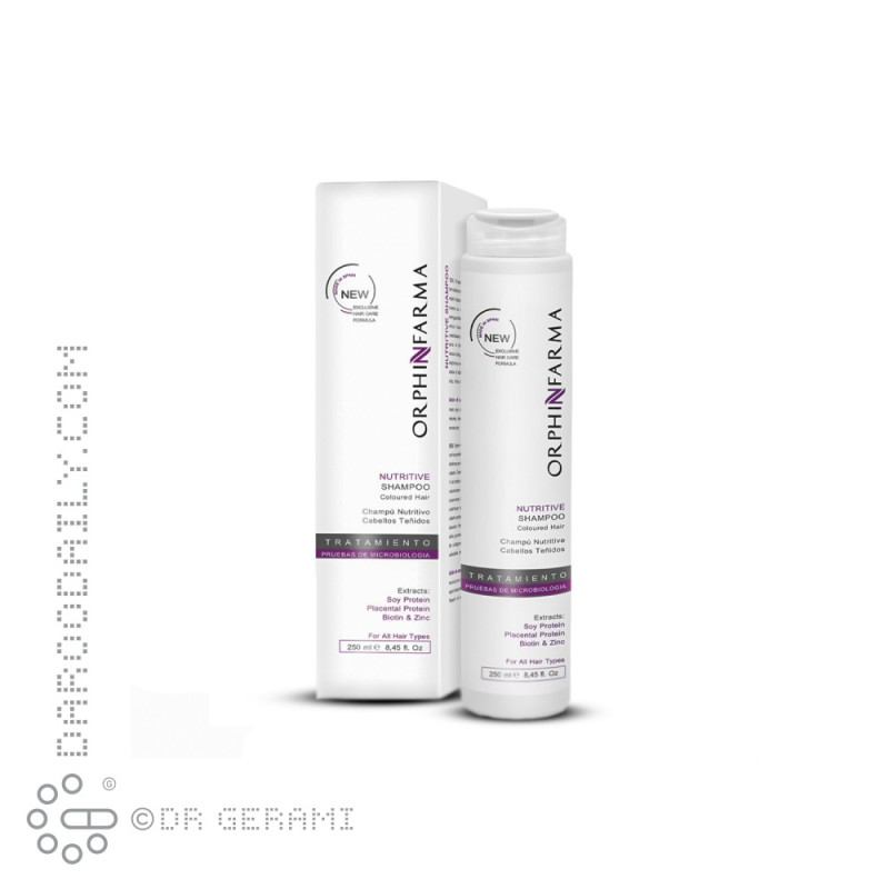 شامپو مغذی موهای رنگ شده اورفین فارما 250 میلی لیتری