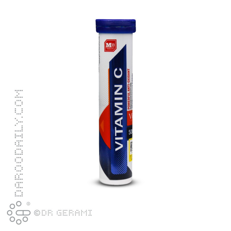 قرص جوشان 500 میلی گرمی ویتامین C پرتقالی ویتاپرا 20 عددی