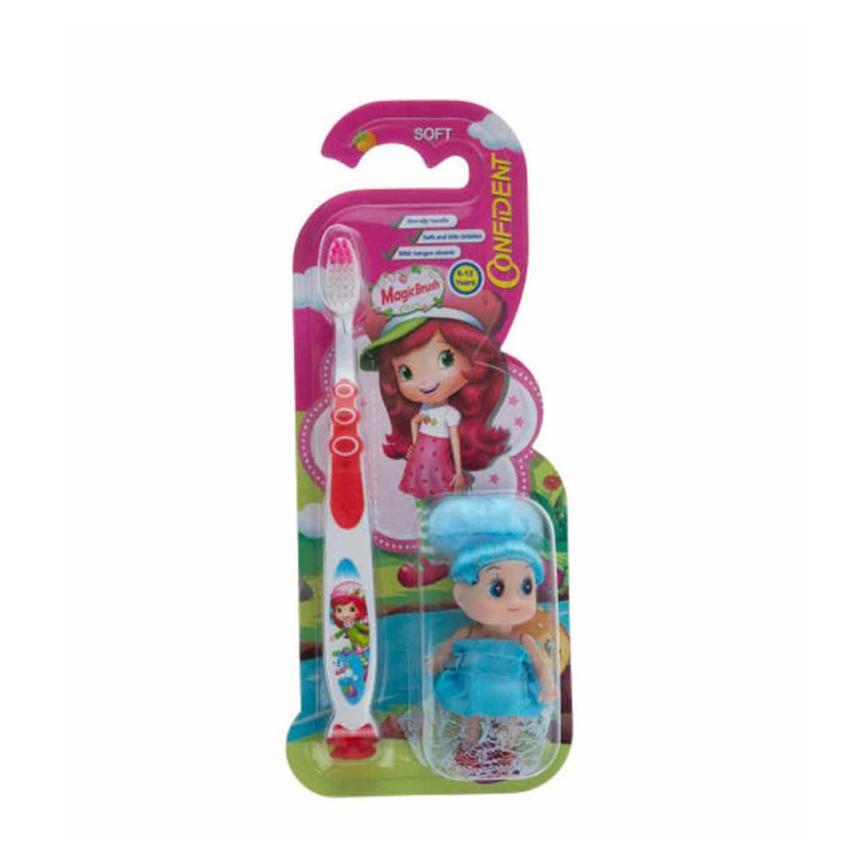 مسواک کودک برس متوسط مدل magic brush white کانفیدنت