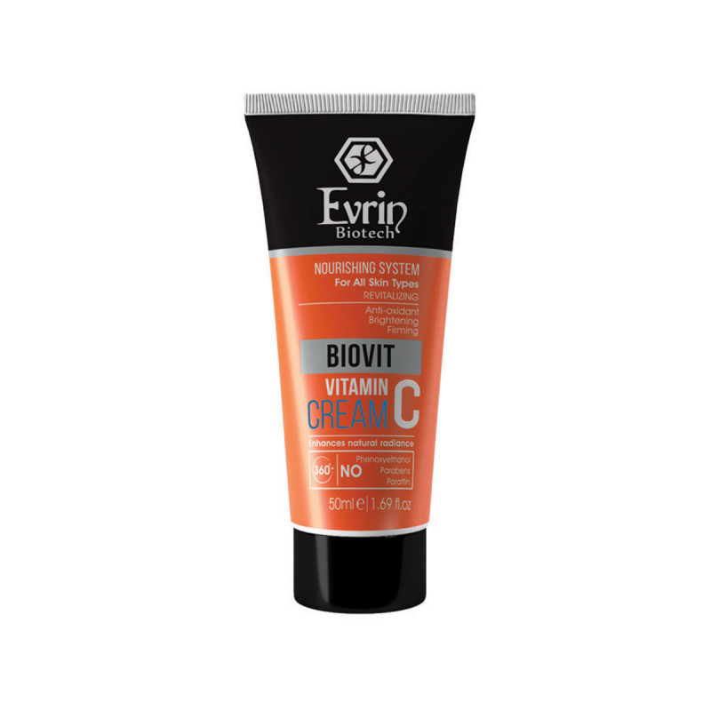 کرم تغذیه کننده پوست حاوی ویتامین C اورین بیوتک 50 میلی لیتری