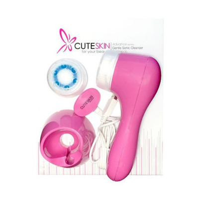 فیس براش شارژی سونیک رنگ صورتی مدل CIH-F802 کیوت اسکین