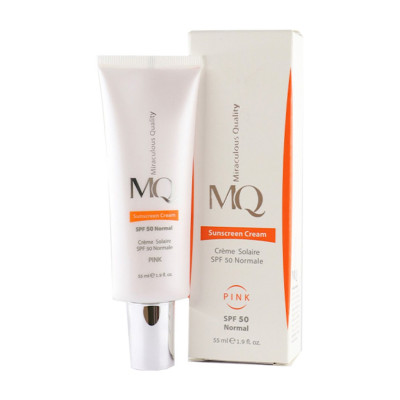 کرم ضد آفتاب صورتی پوست معمولی SPF50 ام کیو 55 میلی لیتری