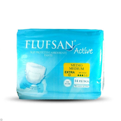 پوشينه شورتی بزرگسال سایز متوسط فلوفسان ۱۴ عددی