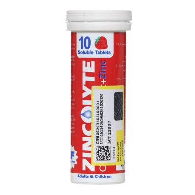 قرص جوشان ORS توت فرنگی زینکولایت آیریک 10 عددی