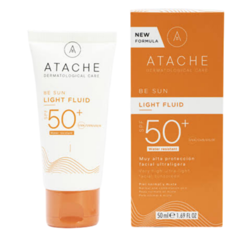 فلوئید ضد آفتاب و ضد چروک بی رنگ SPF50 بی سان اتچه ۵۰ میلی لیتری