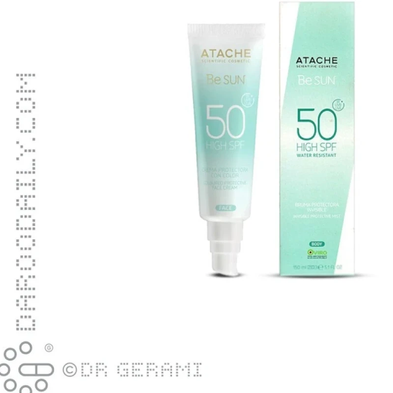 کرم ضد آفتاب و محافظ بژ پوست صورت مدل Be Sun با SPF50 اتچه 50 میلی لیتری