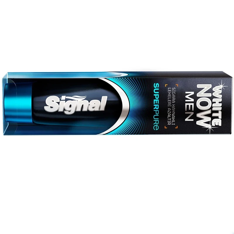 خمیر دندان آقایان سری White Now مدل Super Pure سیگنال 75 میلی لیتری