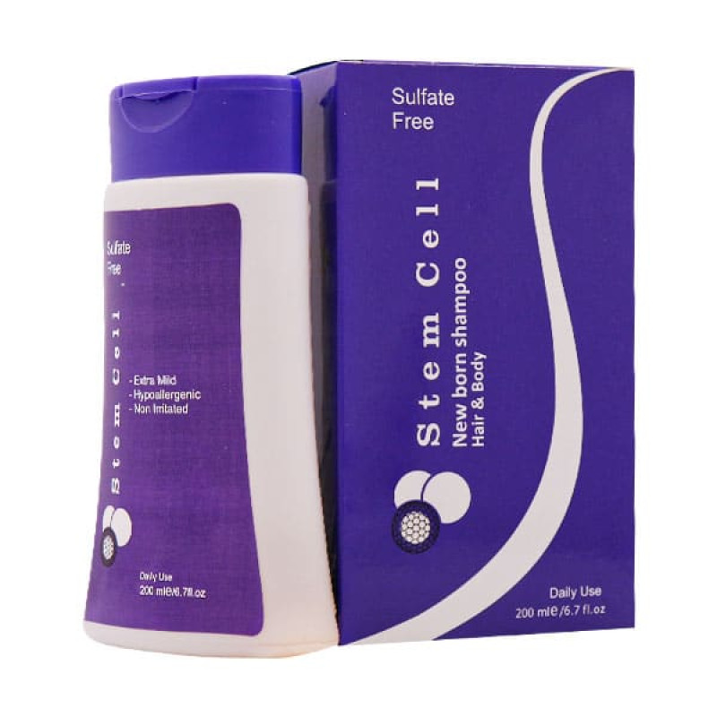 شامپو مو و بدن نوزاد استم سل 200 میلی لیتری
