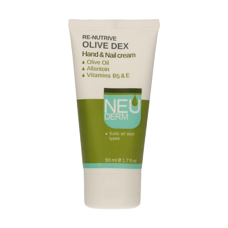 کرم نرم کننده دست و ناخن مدل Renutrive Olive Dex نئودرم 50 میلی لیتری